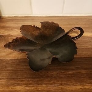 Dept 56 Vintage Metal Maple Leaf-Shaped Decorative Dish